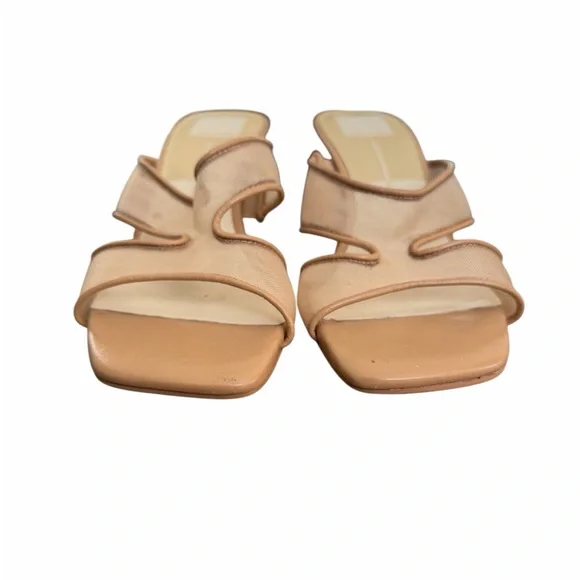 Dolce Vita Tan Mesh Heels - Picture 7 of 12